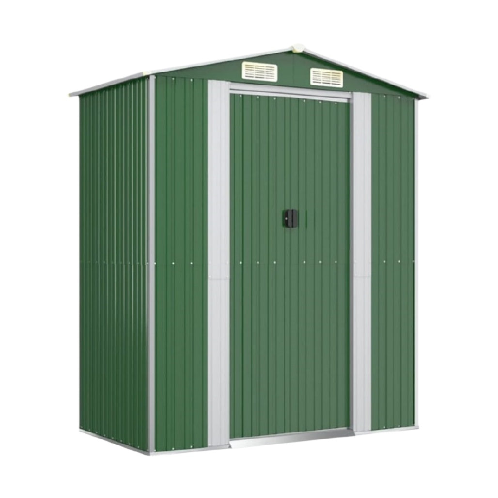 Cabane de jardin en métal pour rangement extérieur - 160 x 80 x 180